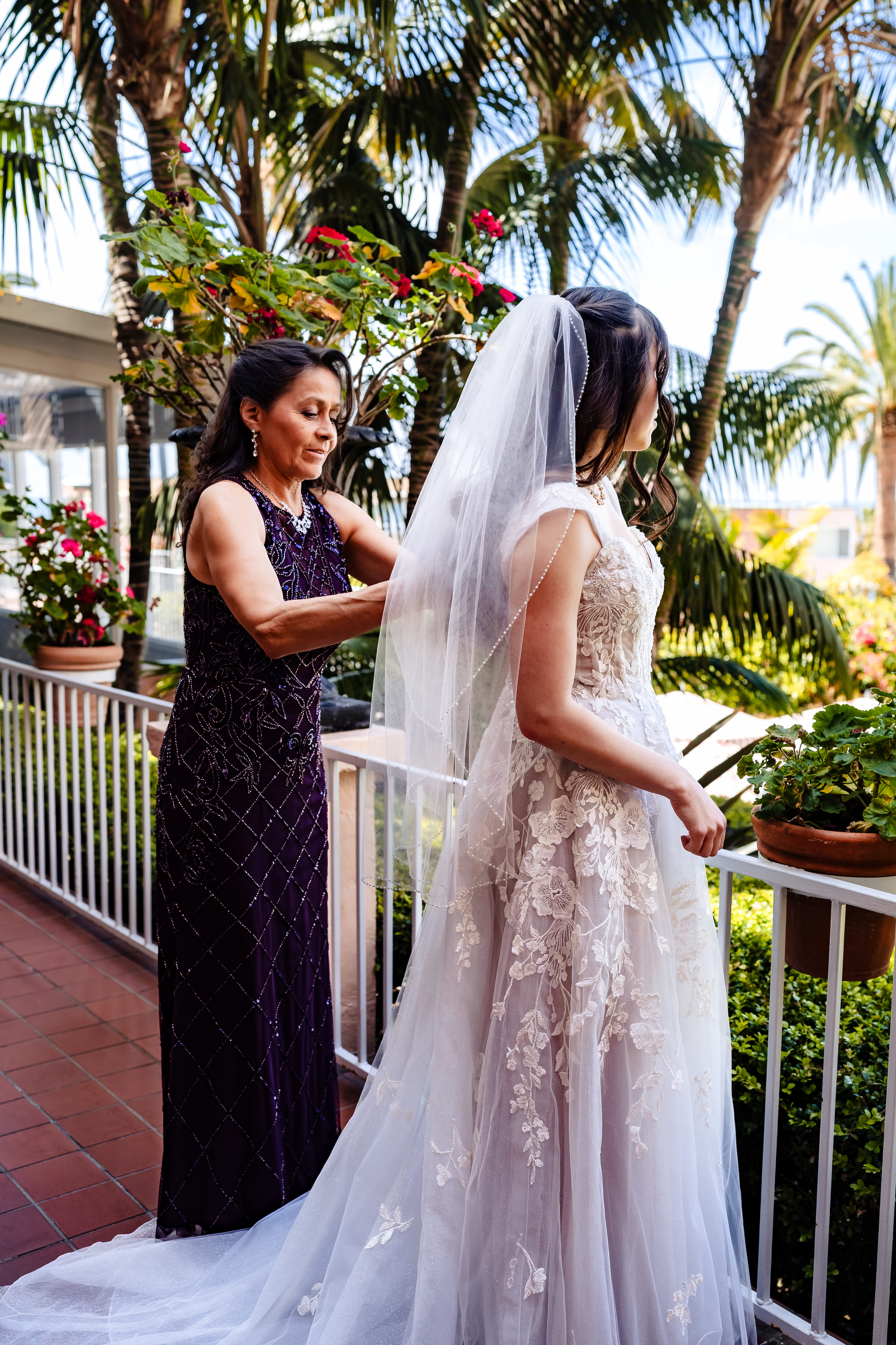 Matthew and Maya's Catholic wedding at St. Mary's Star of the Sea in La Jolla — a portrait from the Nuptial Mass