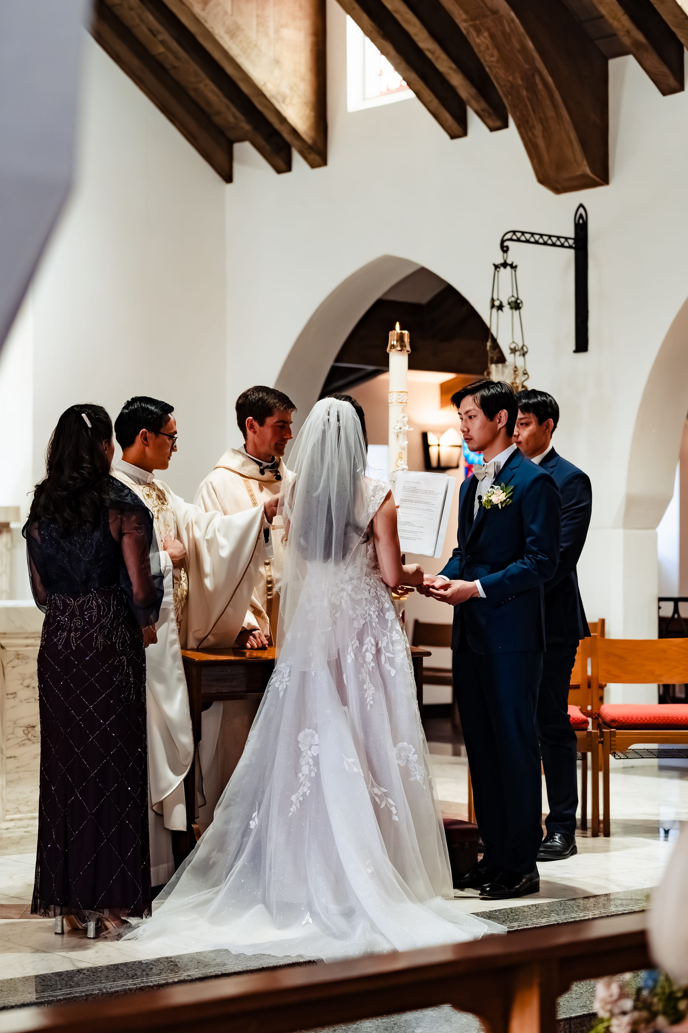 Matthew and Maya's Catholic wedding at St. Mary's Star of the Sea in La Jolla — the readings during the Nuptial Mass