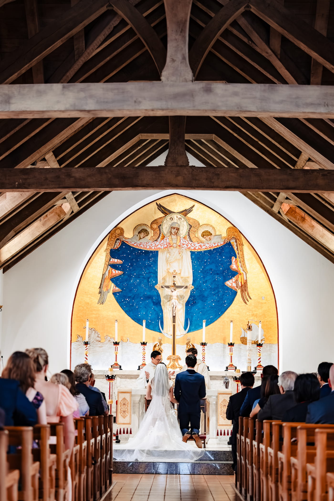 Matthew and Maya's Catholic wedding at St. Mary's Star of the Sea in La Jolla — detail from the Liturgy of the Eucharist