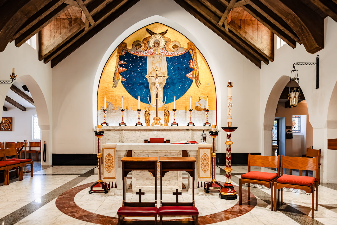 Matthew and Maya's Catholic wedding at St. Mary's Star of the Sea in La Jolla — the nuptial blessing