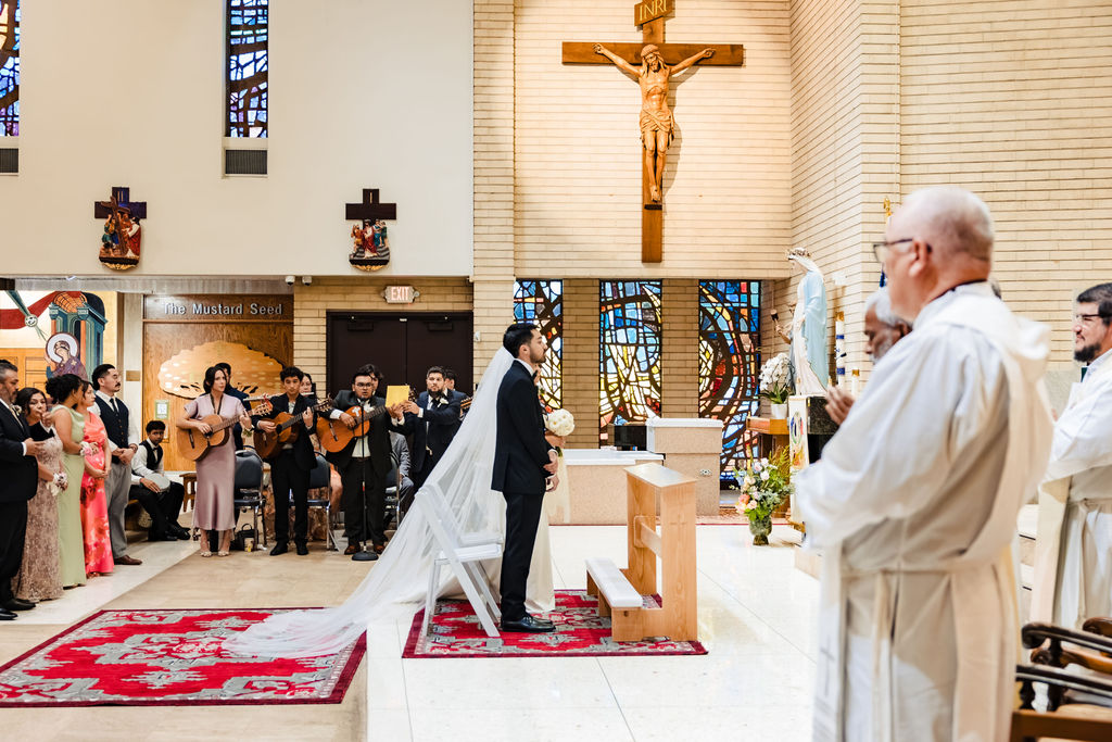 PJ and Sarah's Nuptial Mass at Saint Mary's Catholic Church, Fullerton — photo 7