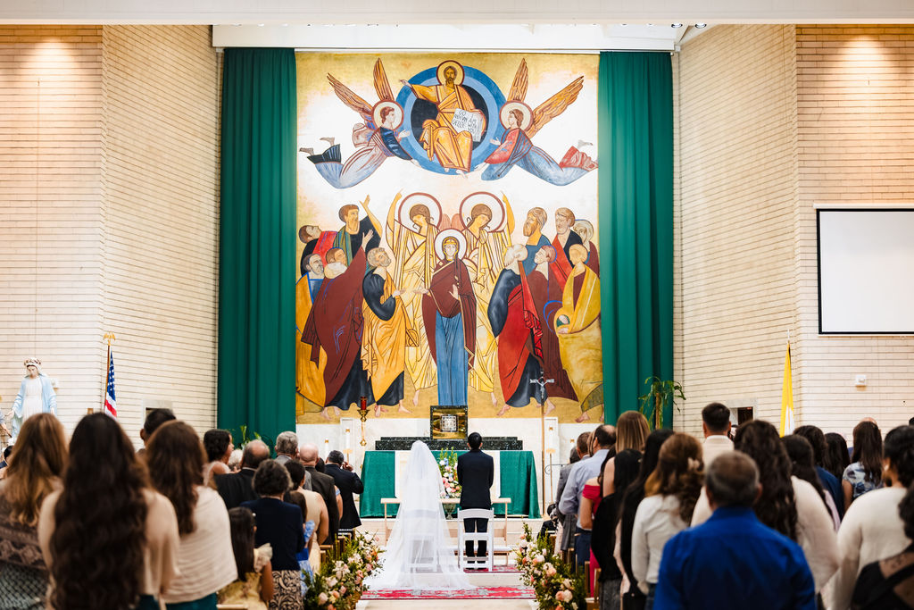 PJ and Sarah's Nuptial Mass at Saint Mary's Catholic Church, Fullerton — photo 8