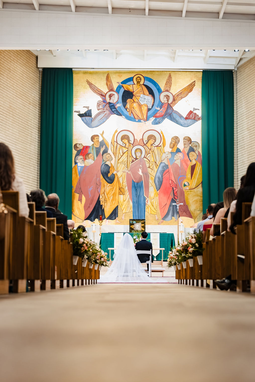 PJ and Sarah's Nuptial Mass at Saint Mary's Catholic Church, Fullerton — photo 12