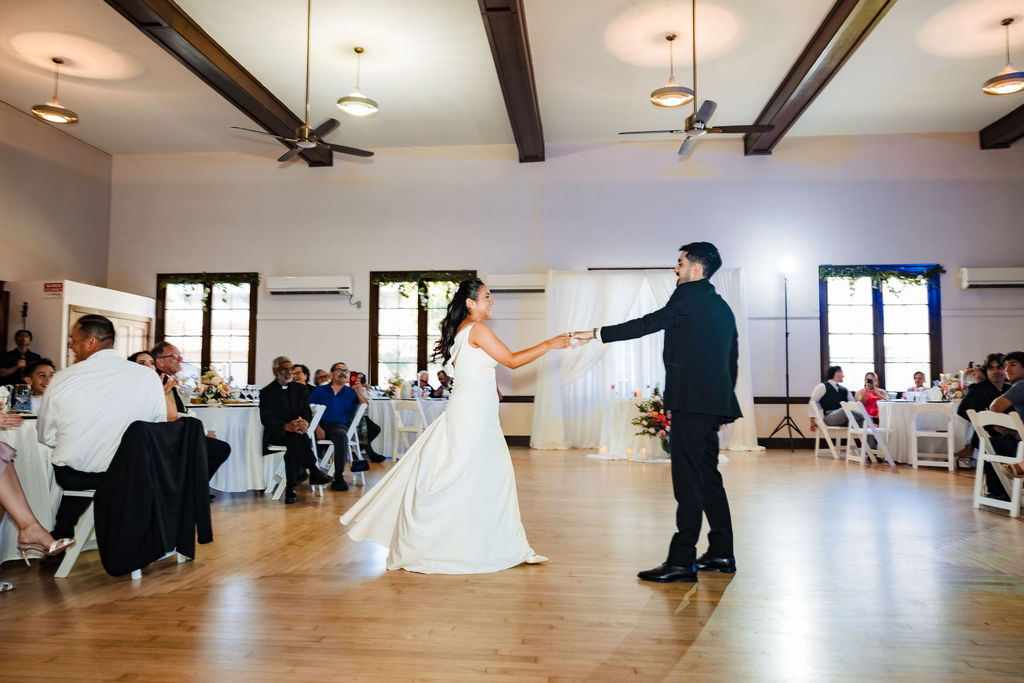 PJ and Sarah's wedding reception at the Woman's Club of Orange, California — photo 2