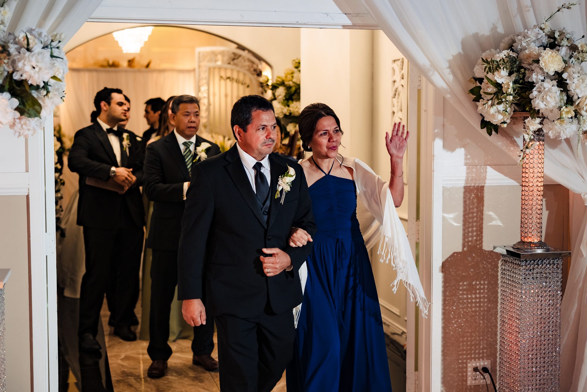 A parent dance during the reception