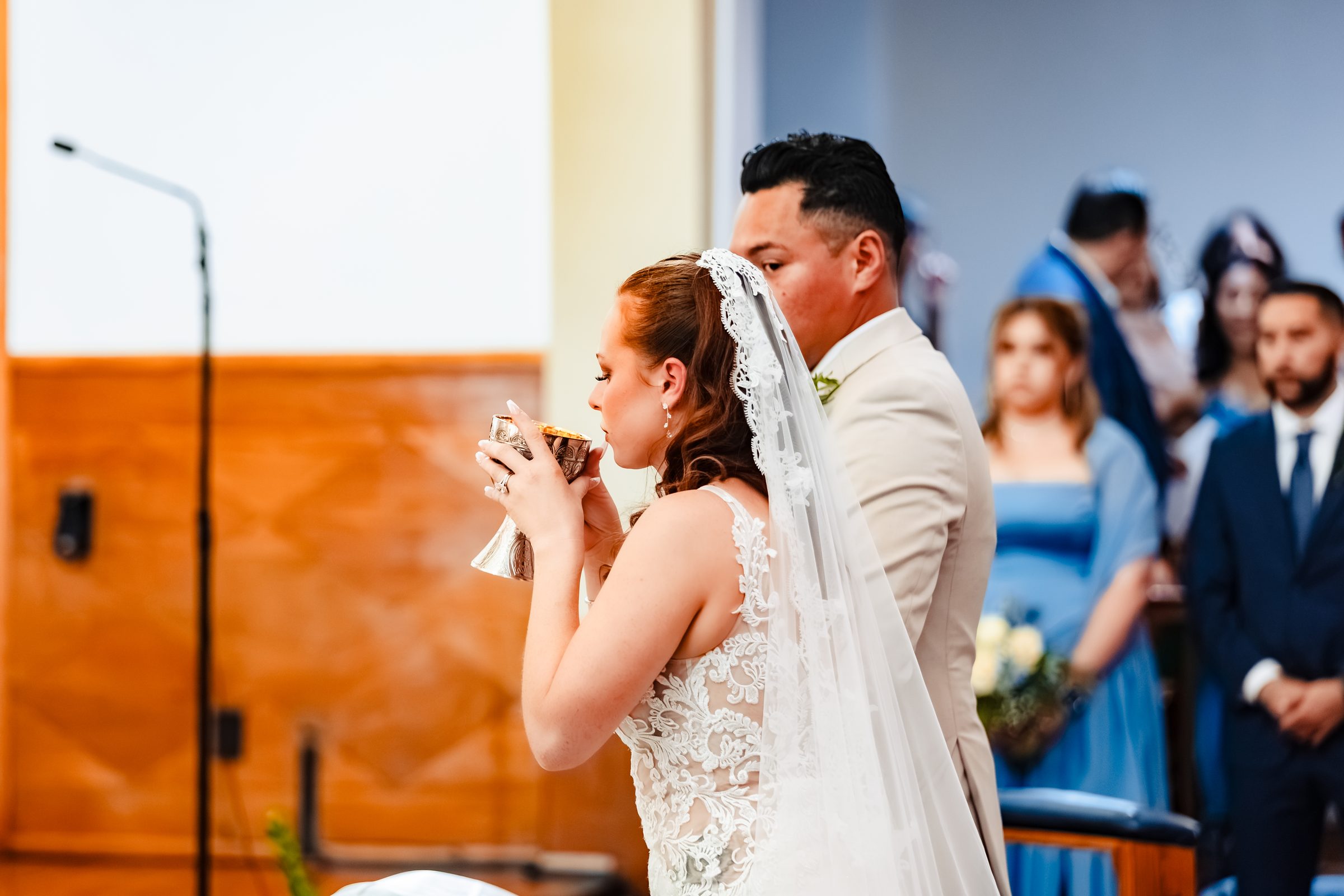Brittany receiving Holy Communion