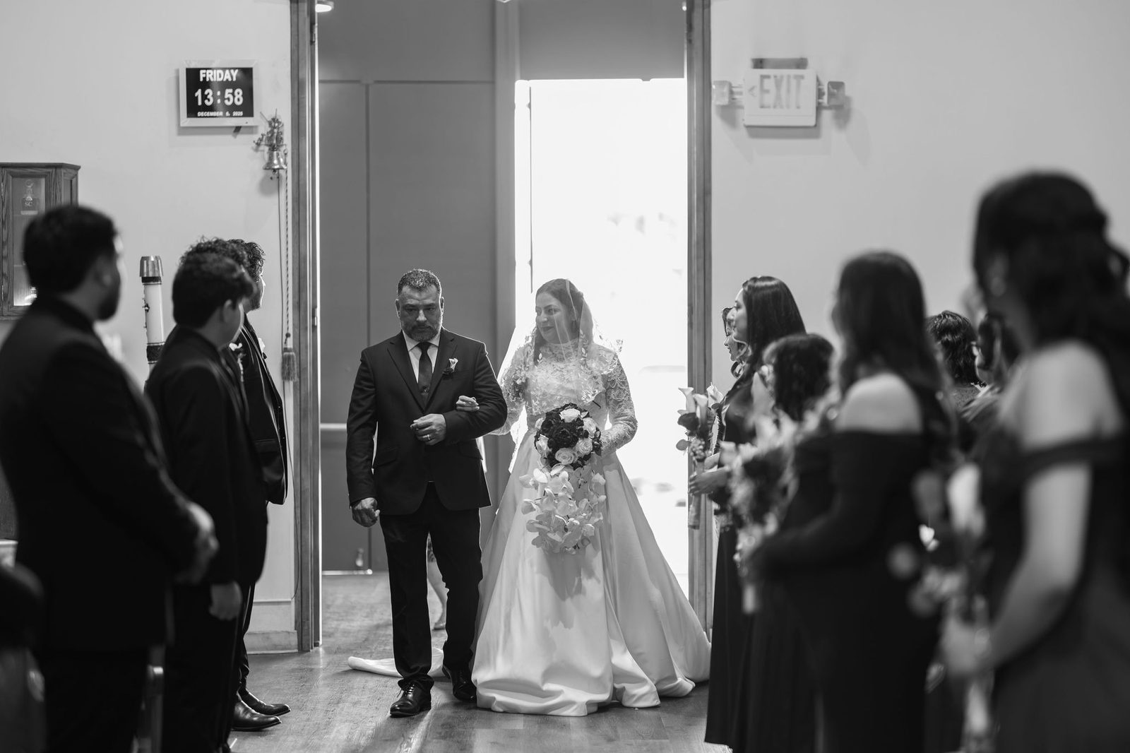Lauren enters St. Jane Frances de Chantal for her Neocatechumenal Way Nuptial Mass