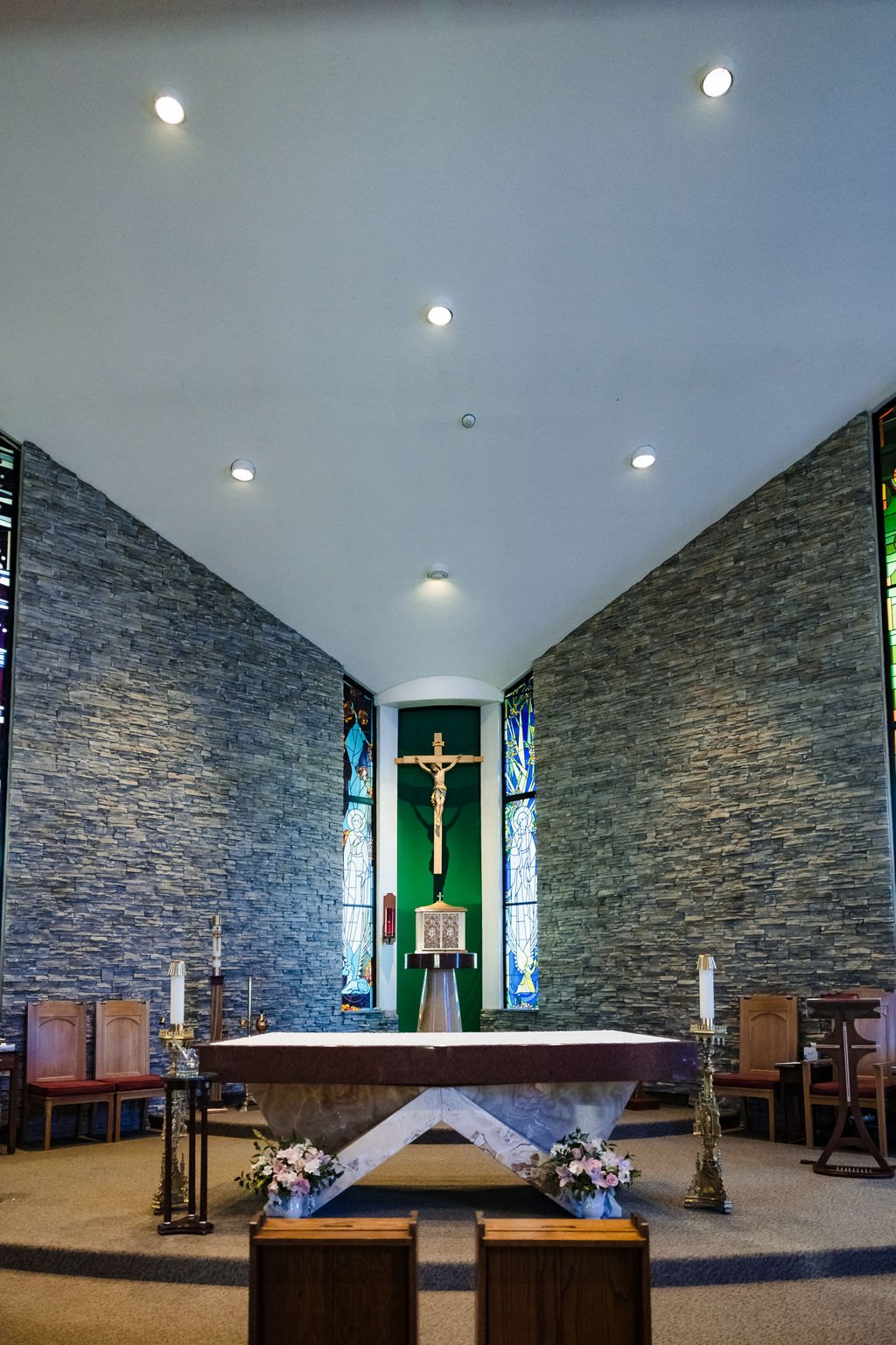 The sanctuary of St. Albert the Great Catholic Church, Reno