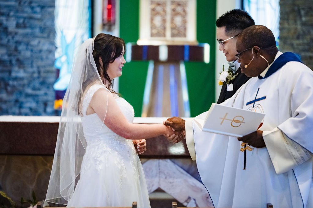 The exchange of rings at St. Albert the Great